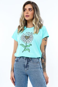 Blusa Tshirt Feminina Minimalista C Estampa desenho algodão - Summer Body Brazil comercio de roupas Ltda