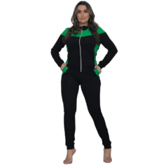 Conjunto Moletinho Feminino Inverno Frio Malha Crepe Promoçã