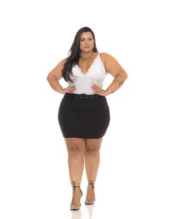 Body Bori Blusa Plus Size Alça Decote Arrastao Bojo Grande - comprar online