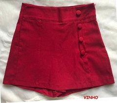 Shorts Saia Bengaline Com Botões Kit Com 6 Peças - comprar online