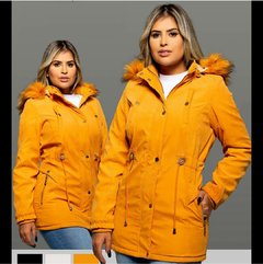 Jaqueta Sobre Tudo Parka Feminina Sarja Pelucia Capuz - Summer Body Brazil comercio de roupas Ltda