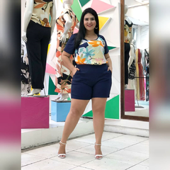 Conjunto Plus size Florido