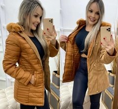 Casaco Parka Sobre Tudo Dupla Face Feminino Lançamento - comprar online