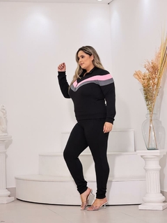 Conjunto Plus Size Quentinho Blusa Frio Calça Malha Crepe - Summer Body Brazil comercio de roupas Ltda