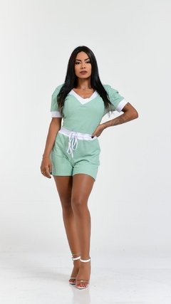 Macaquinho Canelado Tiedye, pink, verde tamanhos - Summer Body Brazil comercio de roupas Ltda