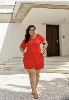 Macaquinho Plus Size Verâo Cobacabana - Summer Body Brazil comercio de roupas Ltda