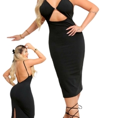 Vestido Sexy Alcinha Abertura na Barriga e Costas Nua - loja online