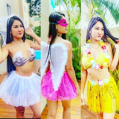 Imagem do Acessório Saia Tutu Glitter Adulto Fantasia Brilho Carnaval