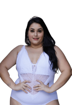 Body Boris De Renda Alças e Decote Plus Size - Summer Body Brazil comercio de roupas Ltda