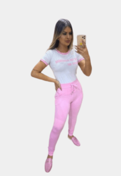 Conjunto Feminino Delicado Lindo (Camiseta+Calça)