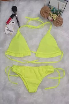 Biquini Neon Com Laçinho E Babado Verão 2020 - comprar online