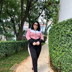 Imagem do Conjunto Malha crepe Inverno Plus Size Blusa zíper Calça