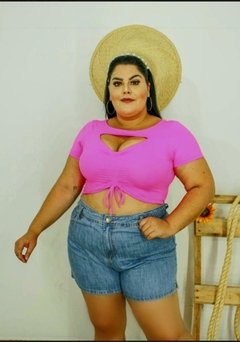 Roupa Feminina Plus Size Cropped Com Ajuste Frontal - Summer Body Brazil comercio de roupas Ltda