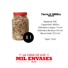 Tarro PVC rosca x3000cc x1 unidad - comprar online
