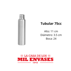Tubular aluminio x75cc tapa aluminio x10 unidades en internet