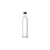 Botella cilíndrica nat x250cc x24 unidades con tapa plástica y tapón inserto