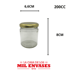 Frasco morronero x200cc x24 unidades con tapa plástica - La Casa de los Mil Envases S.A.