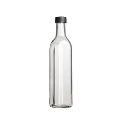 Botella cuadrada cristal x250cc x24 unidades con tapa plástica