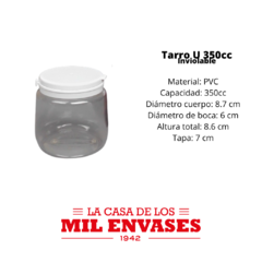 Tarro U Inviolable x350cc x5 unidades - comprar online