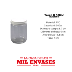 Tarro U Inviolable x500cc x5 unidades - comprar online