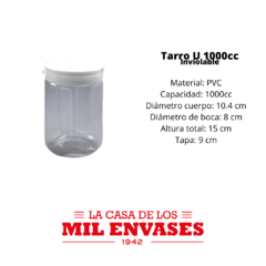 Tarro U Inviolable x1000cc x5 unidades - comprar online