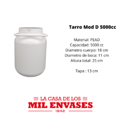 Tarro Mod D x5000cc b130 x10 unidades en internet