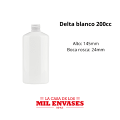 Delta blanco x200cc tapa flip top x10 unidades en internet