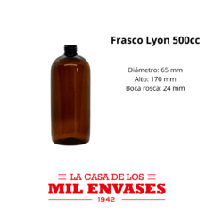 Lyon ámbar x500cc con válvula spray x10 unidades - comprar online