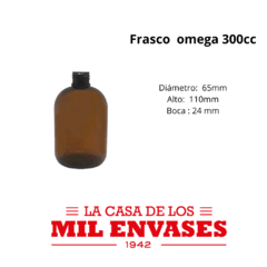 Omega ámbar x300cc válvula crema x10 unidades - comprar online