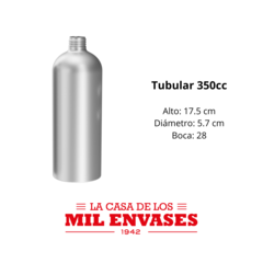 Tubular aluminio x350cc sin tapa x10 unidades - comprar online