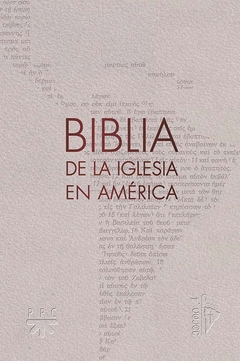 La Biblia de la Iglesia en América con notas (Tapa semiflexible simil cuero, con uñeros)