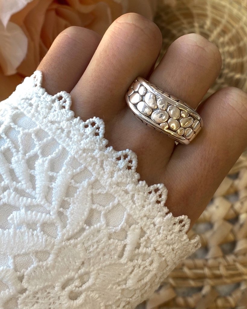 anillo inflado anillo plata mujer anillo diseno