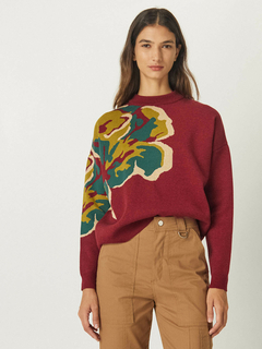 Sweater BLOSSOM - Bordó. - tienda online