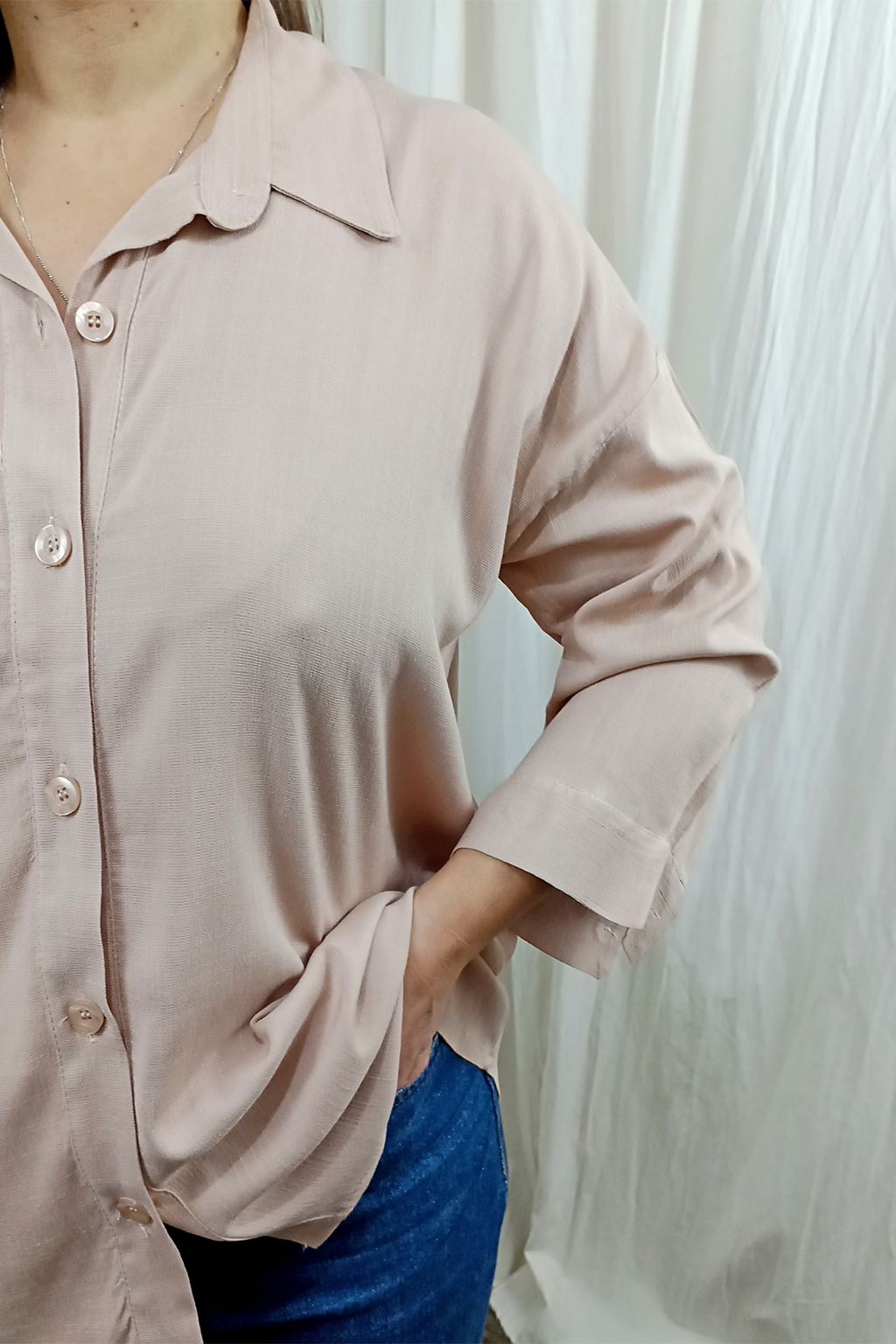Camisa color beige mujer new arrivals