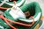 Nike SB Dunk Low x Off-White / White Green Orange on internet