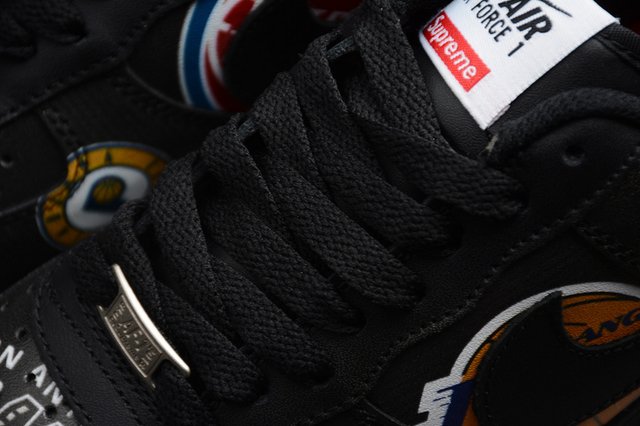 Nike Air Force 1 Mid Supreme NBA Black - DAIKAN