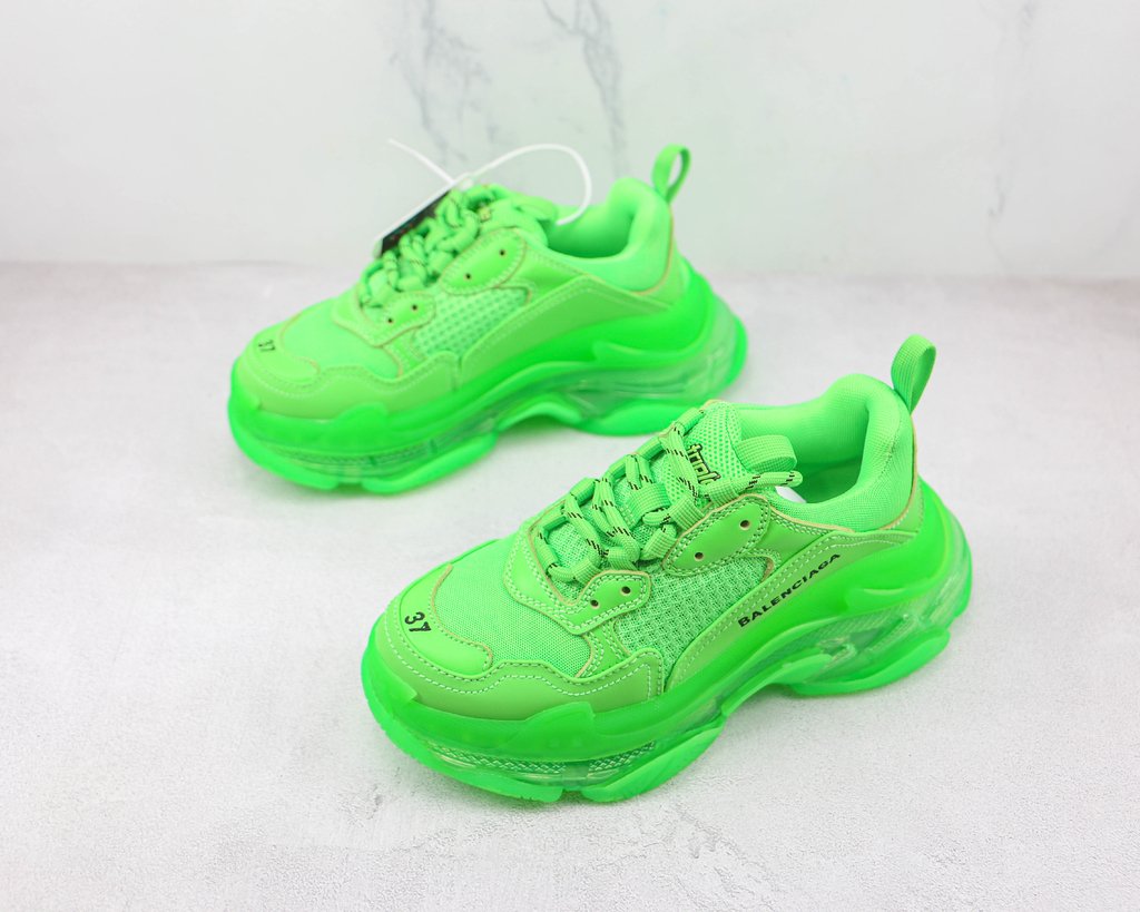 Green balenciaga triple s online
