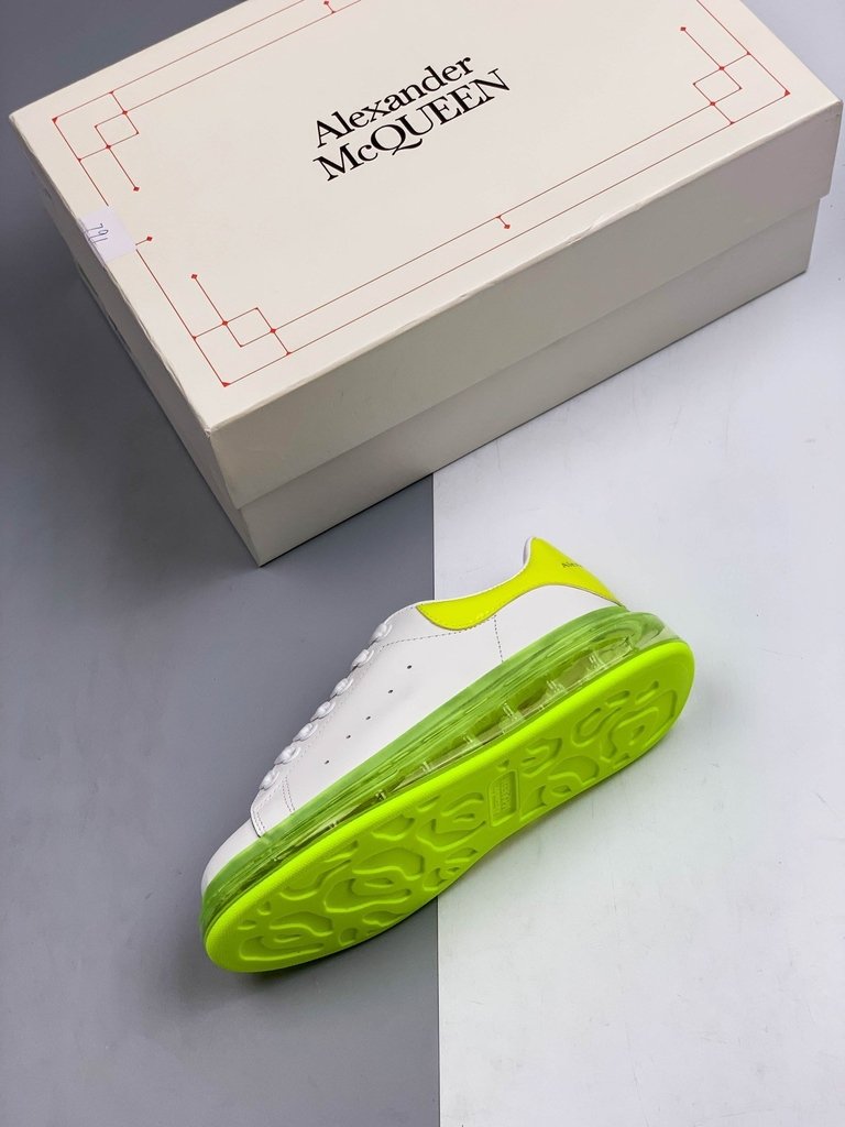 ALEXANDER MCQUEEN WHITE FLUORESCENT GREEN DAIKAN