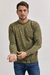 Sweater DAVID con coderas verde seco