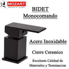 Griferia Bidet Monocomando Acero Inoxidable Mozart Frankfurt 7486