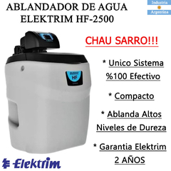 Ablandador De Agua Elektrim HF-2500 Chau Sarro!!!