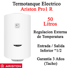 Termotanque Electrico Ariston 50 Litros Pro1 R 50 Litros