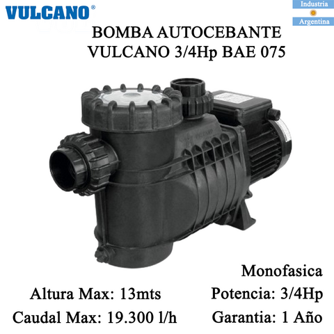 Bomba vulcano 1 hp hotsell