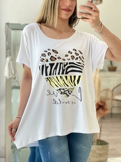 remeron de modal estampado animal print - Maria Cruz