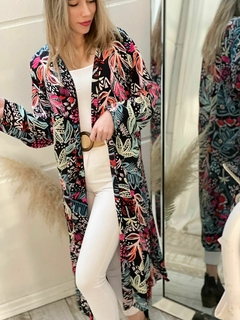 Kimono de crep estampado - comprar online