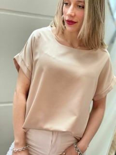 blusa de seda con dobladillo - Maria Cruz