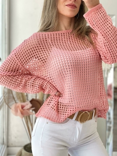 Sweater calado en internet