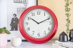 Reloj best sale pared rojo