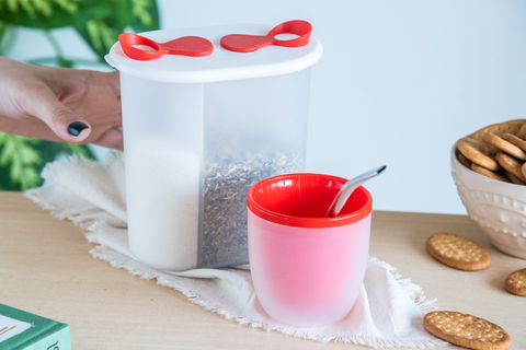 SET YERBERO Y AZUCARERO + MATE CON BOMBILLA ROJO