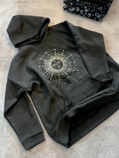 Buzo HOODIE estampa con strass -algodón frisado- ♡ *PRENDA DE LIQUIDACIÓN SIN CAMBIO*